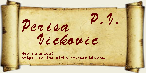 Periša Vicković vizit kartica